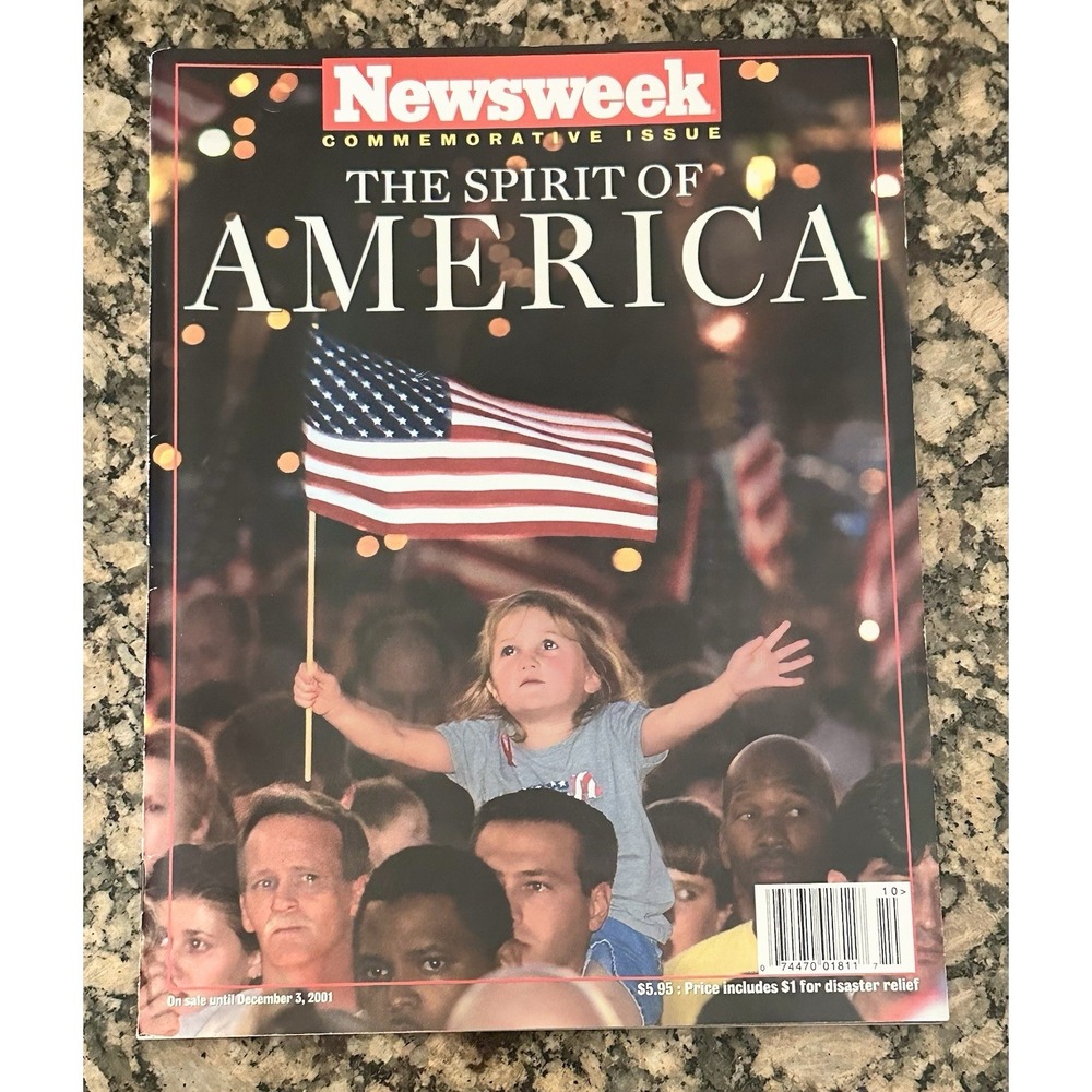 Newsweek Magazine Commemorative Issue The Spirit of America.9/11 Fall 2001